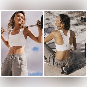 NEW FP Movement by Free People Win Win Sports Bra - White